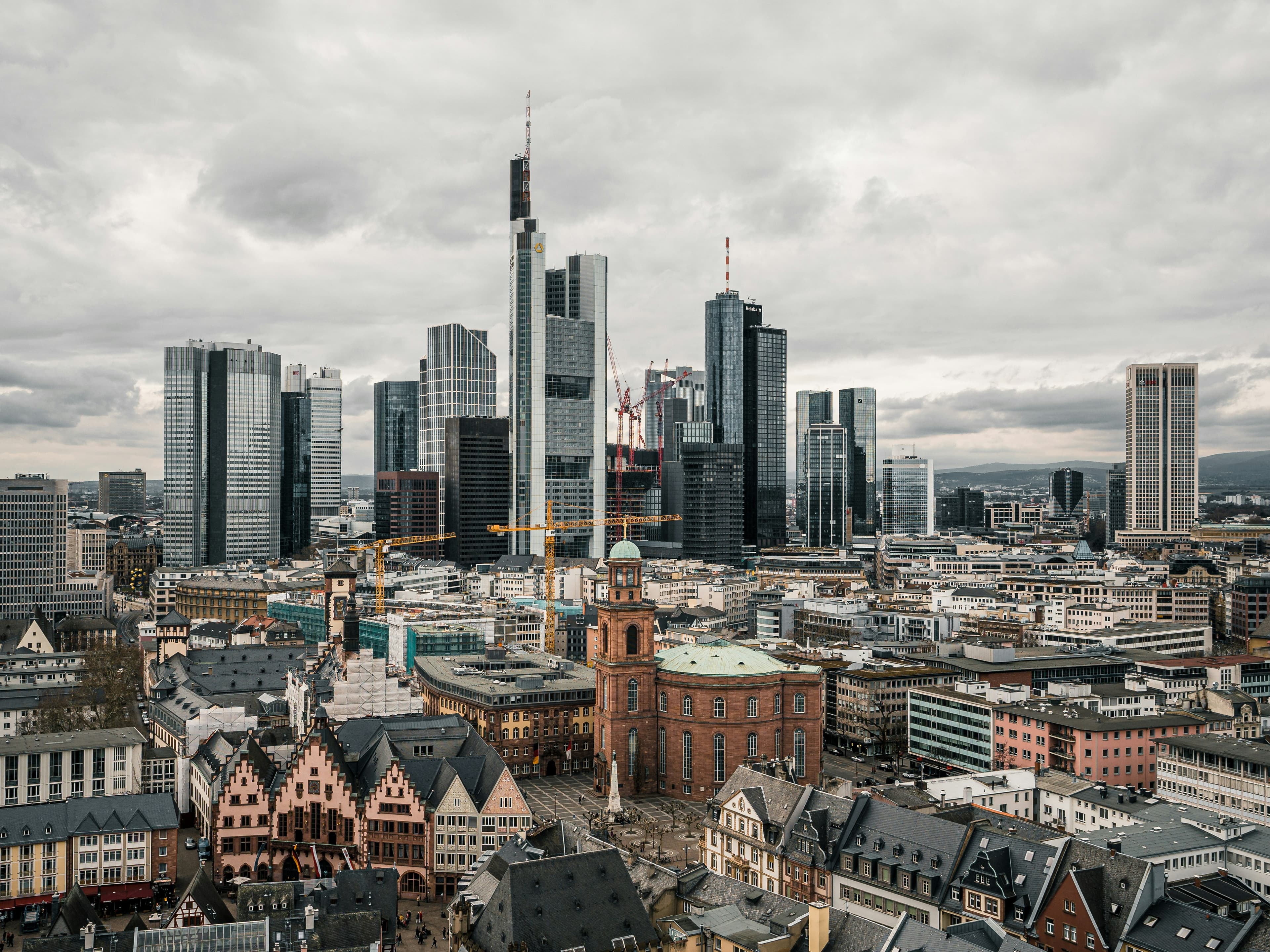Modern German city and urban environment