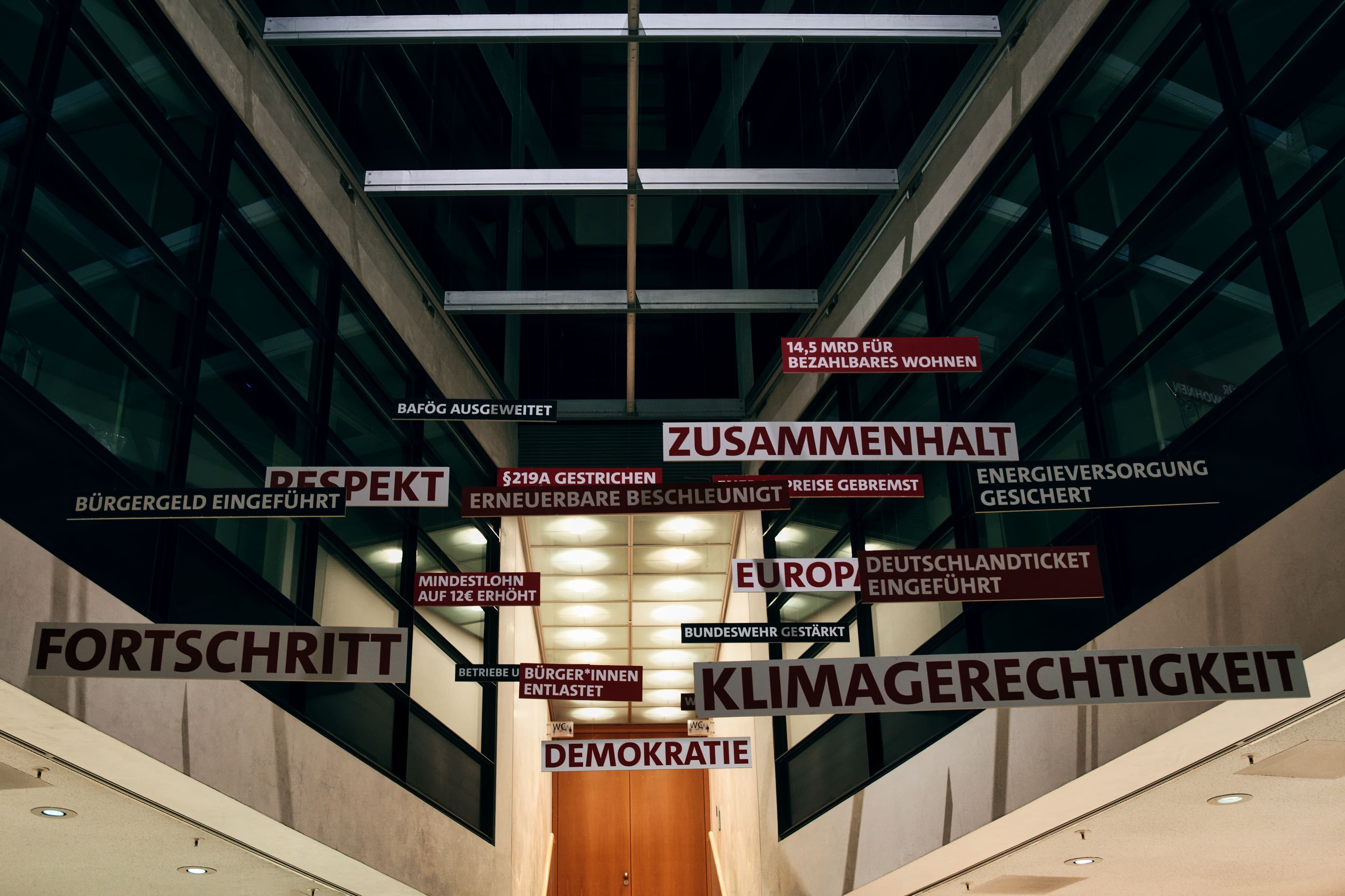Professional preparing documents within a German institutional environment