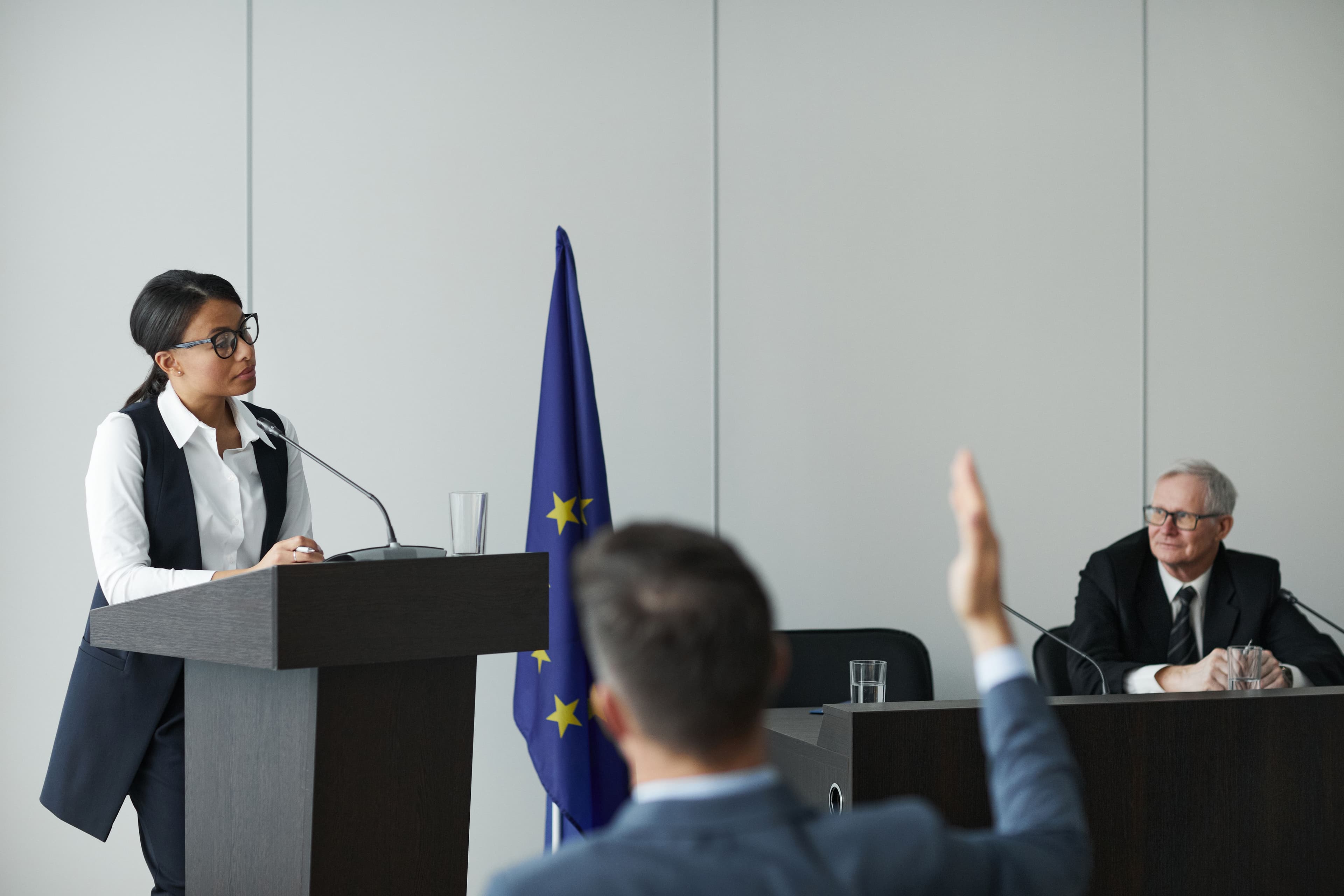 Representatives of universities and educational institutions discussing international academic cooperation