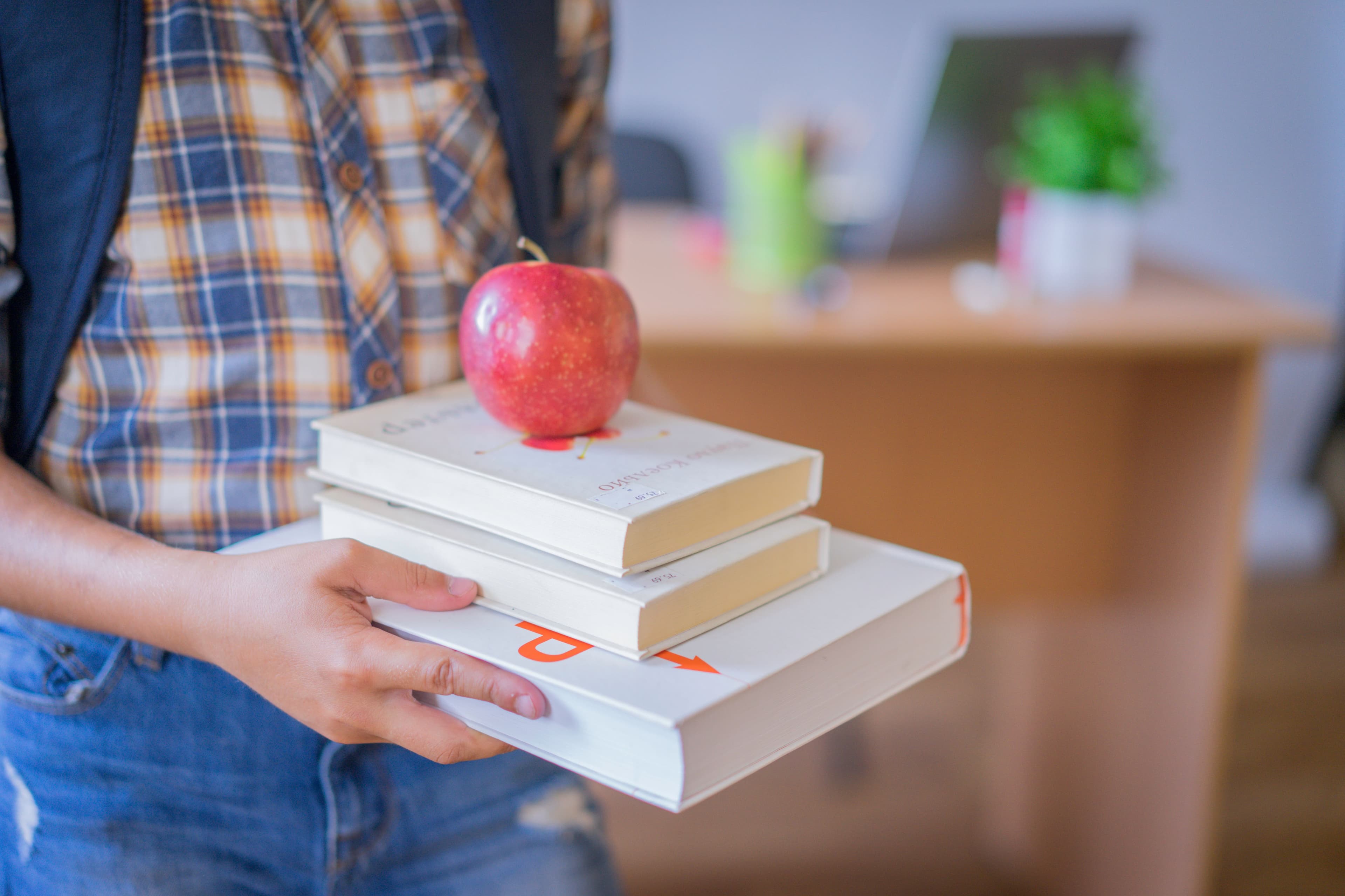 Student preparing documents and academic materials for an international education pathway